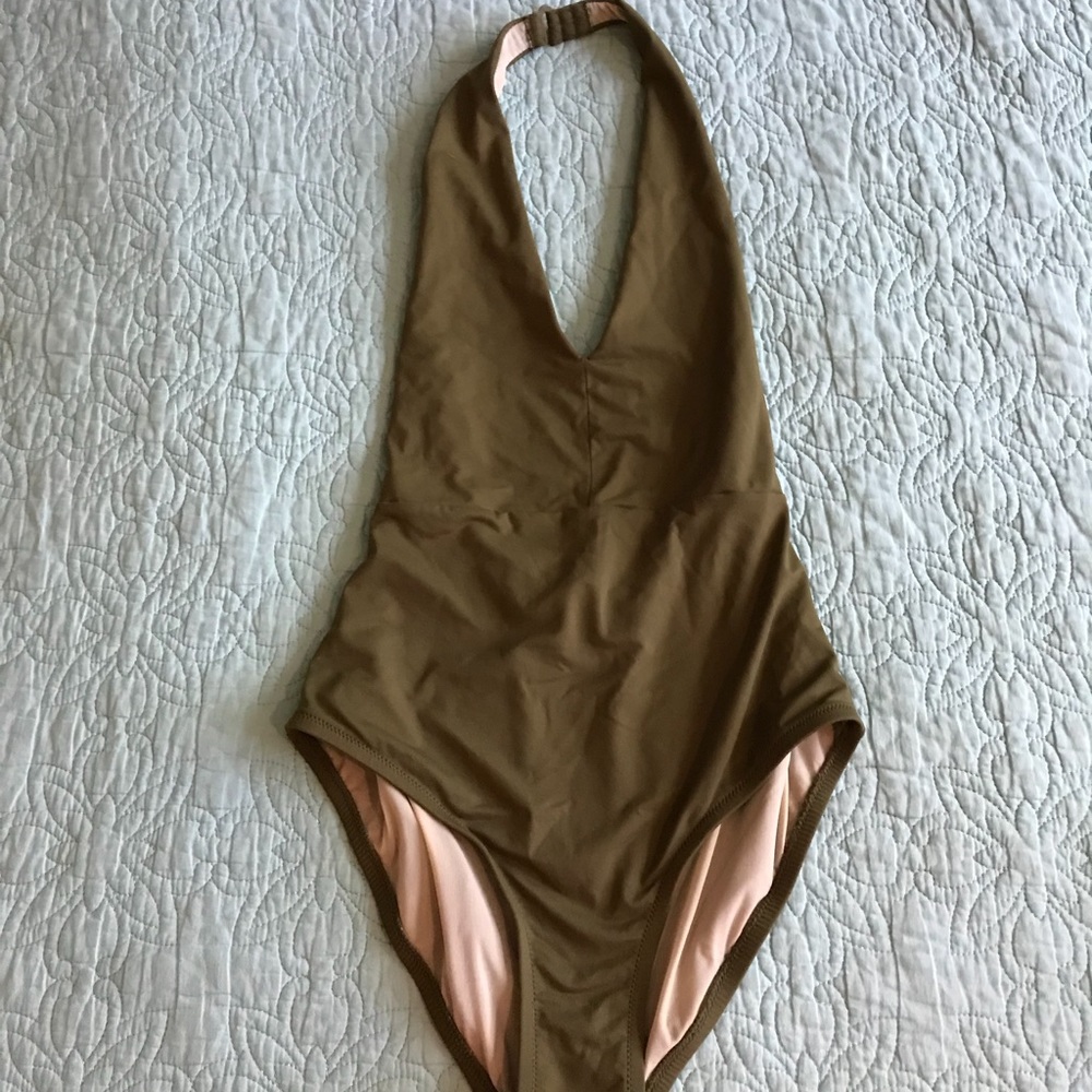 J.crew olive one piece swimsuit